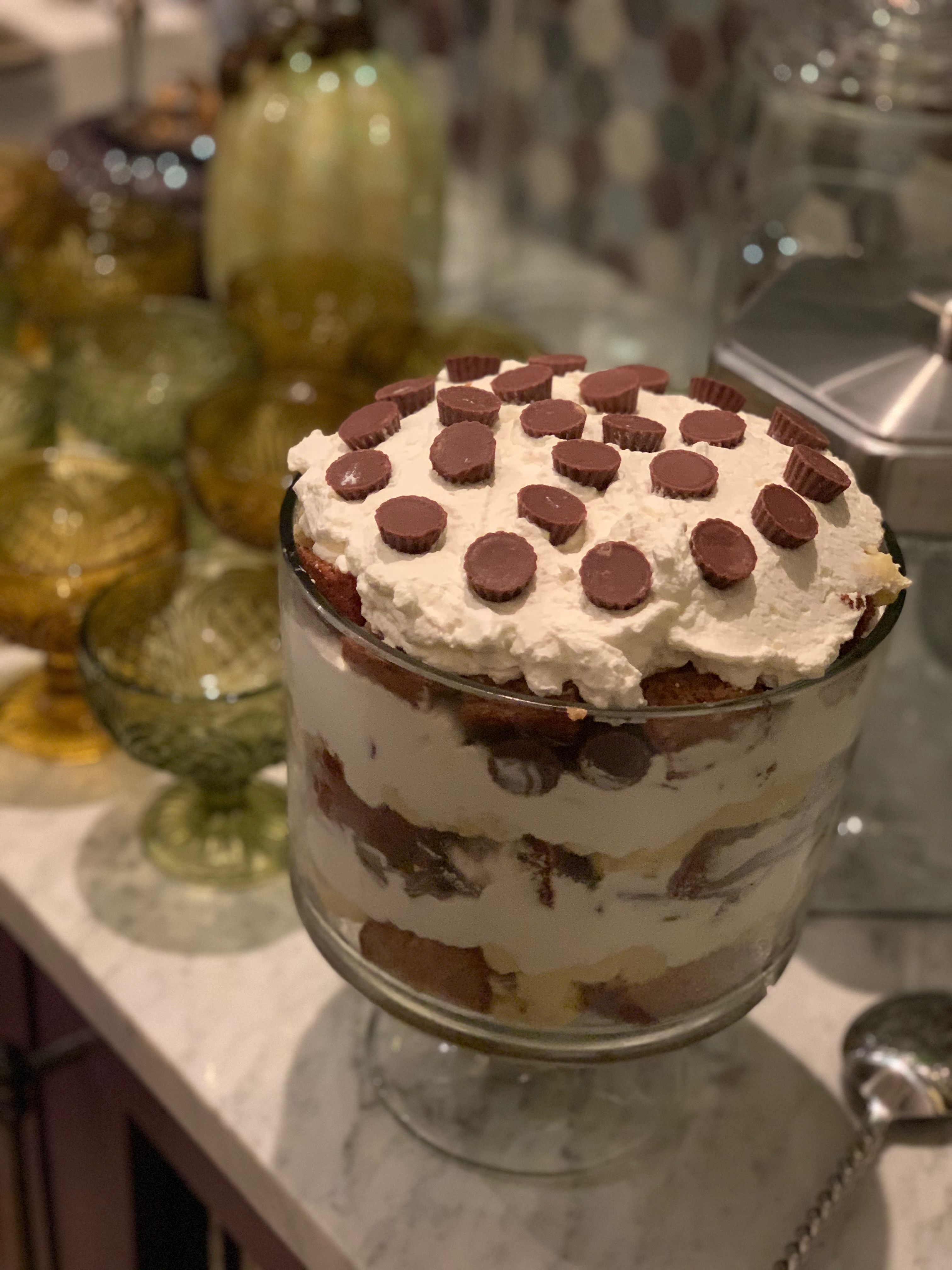 Chocolate and Peanut Butter Trifle Kitchen Dust